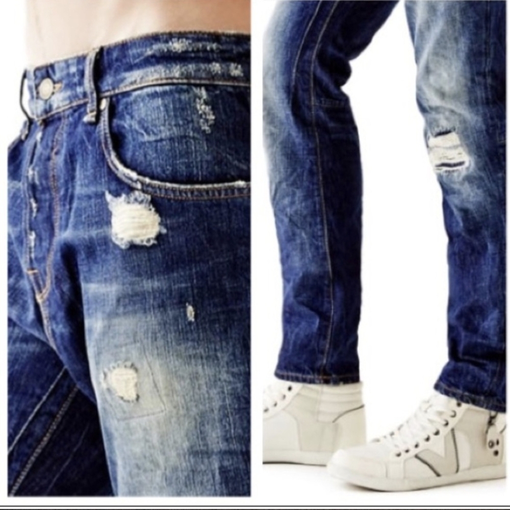GUESS Dylan Tapered Helmet Wash Denim Jeans